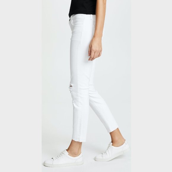 ARITZIA | J Brand Cropped White Skinny Jeans 25 - Picture 3 of 14